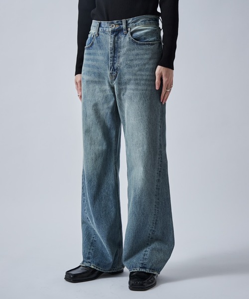 Lui's（ルイス）の「アンスキニーフレアデニムパンツ（デニムパンツ・メンズ・スミクロ/インディゴブルー・30/32/34）」の20枚目の写真