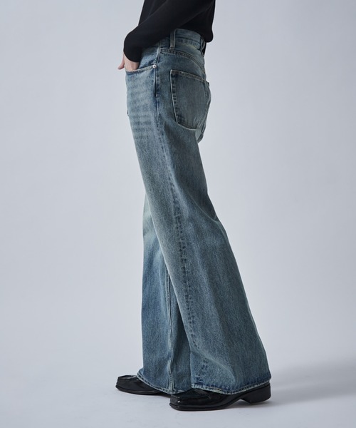 Lui's（ルイス）の「アンスキニーフレアデニムパンツ（デニムパンツ・メンズ・スミクロ/インディゴブルー・30/32/34）」の22枚目の写真