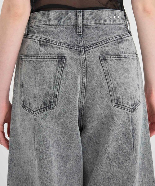 RITAN（リタン）の「【RITAN/リタン】Curve Denim Pants/カーブデニムパンツ（デニムパンツ・レディース・インディゴブルー/グレー・1/2）」の15枚目の写真