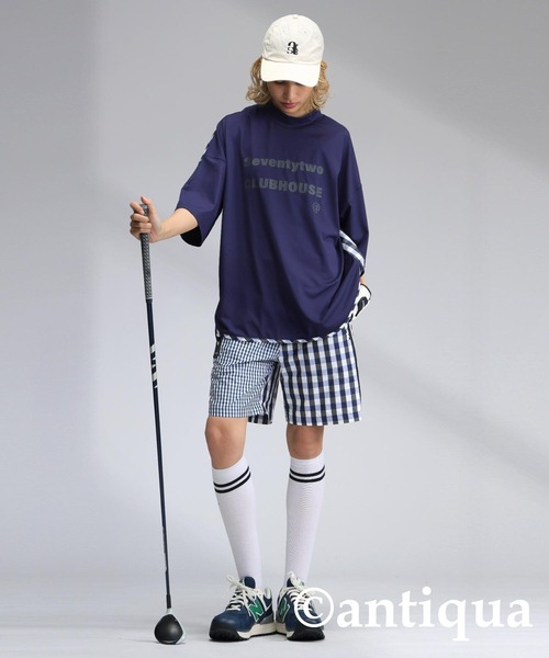 antiqua(アンティカ)の「【STCH】チェックハーフパンツ(その他パンツ・レディース・ネイビー/グリーン/ブラック・ML/LXL)」の20枚目の写真