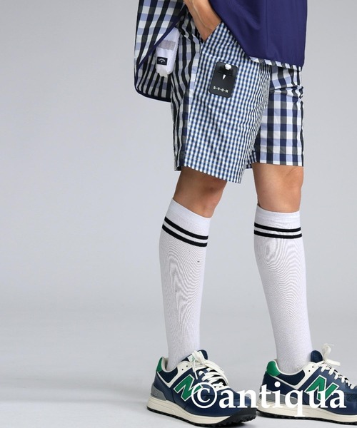 antiqua(アンティカ)の「【STCH】チェックハーフパンツ(その他パンツ・レディース・ネイビー/グリーン/ブラック・ML/LXL)」の21枚目の写真