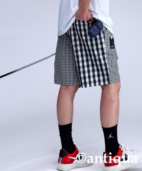 antiqua(アンティカ)の「【STCH】チェックハーフパンツ(その他パンツ・レディース・ネイビー/グリーン/ブラック・ML/LXL)」の10枚目の写真