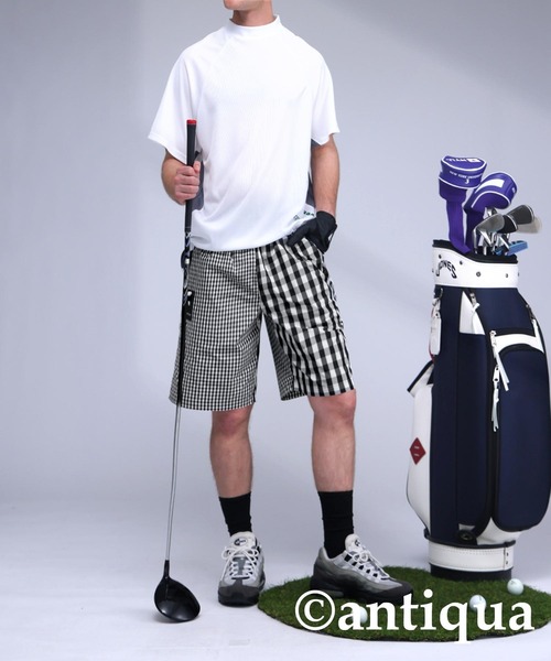 antiqua(アンティカ)の「【STCH】チェックハーフパンツ(その他パンツ・レディース・ネイビー/グリーン/ブラック・ML/LXL)」の11枚目の写真