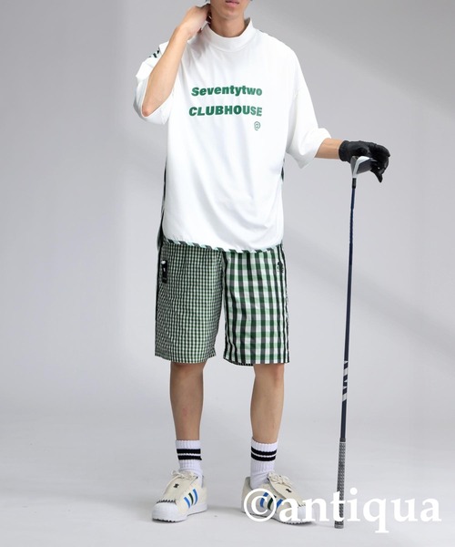 antiqua(アンティカ)の「【STCH】チェックハーフパンツ(その他パンツ・レディース・ネイビー/グリーン/ブラック・ML/LXL)」の19枚目の写真