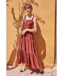 エステラケー ドラマティックサマードレス ワンピース Dramatic summer belted dress ティアードサマードレス