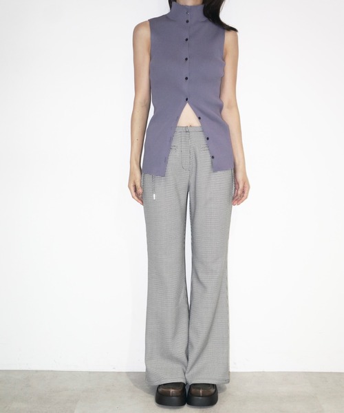 musubore（ムスボレ）の「side ribbon flare PT / サイドリボンフレアパンツ（その他パンツ・レディース・その他/ネイビー・0/1）」の15枚目の写真