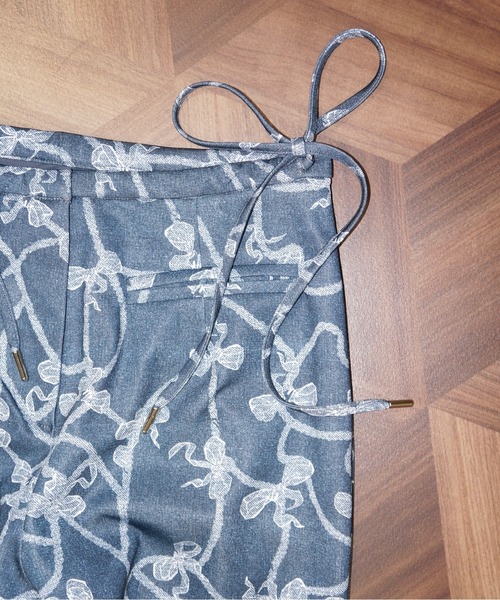 musubore（ムスボレ）の「side ribbon flare PT / サイドリボンフレアパンツ（その他パンツ・レディース・その他/ネイビー・0/1）」の9枚目の写真