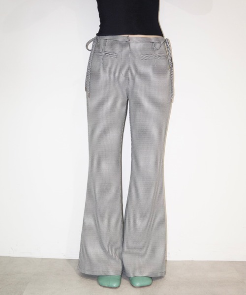 musubore（ムスボレ）の「side ribbon flare PT / サイドリボンフレアパンツ（その他パンツ・レディース・その他/ネイビー・0/1）」の13枚目の写真