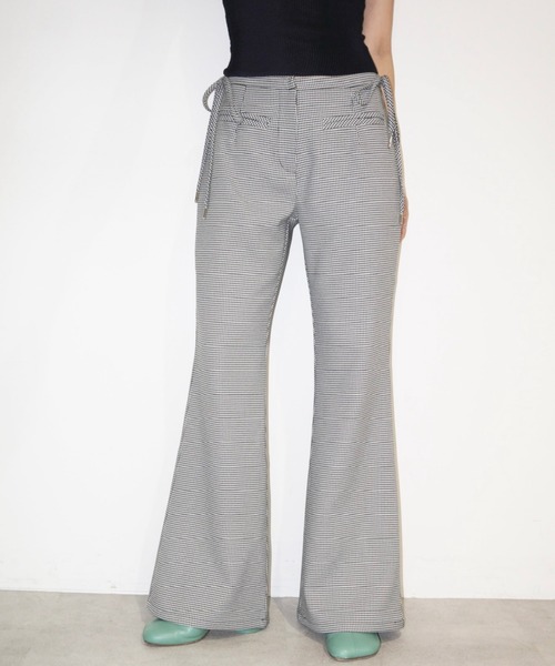 side ribbon flare PT / サイドリボンフレアパンツ（その他パンツ