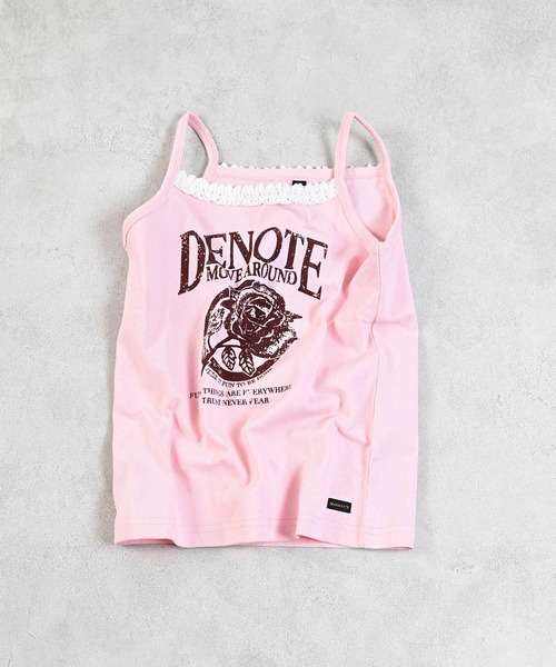 MARKEY'S（マーキーズ）の「ロックテイストプリントキャミソール（キャミソール・キッズ・パープル/チャコール/ライトピンク・90/80/150/110/100/140/130/120）」の3枚目の写真