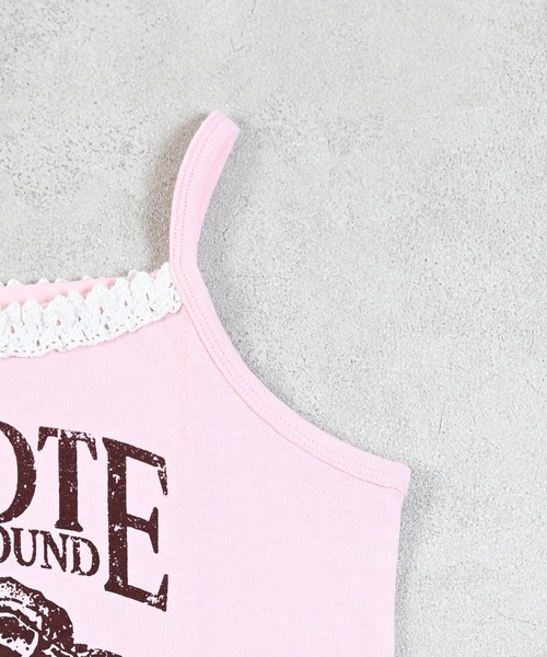 MARKEY'S（マーキーズ）の「ロックテイストプリントキャミソール（キャミソール・キッズ・パープル/チャコール/ライトピンク・90/80/150/110/100/140/130/120）」の11枚目の写真