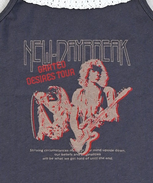 MARKEY'S（マーキーズ）の「ロックテイストプリントキャミソール（キャミソール・キッズ・パープル/チャコール/ライトピンク・90/80/150/110/100/140/130/120）」の17枚目の写真