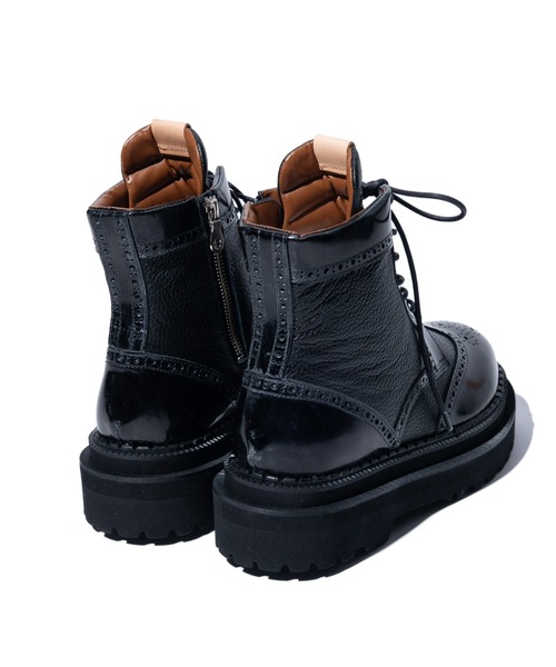 glamb(グラム)の「Platform Country Boots / プラットフォームカントリーブーツ(ブーツ・メンズ・ブラウン/ブラック・26/27/28/29)」の4枚目の写真