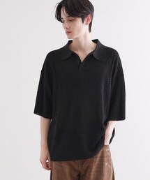 tk.TAKEO KIKUCHI | スキッパーニットポロシャツ(ポロシャツ)
