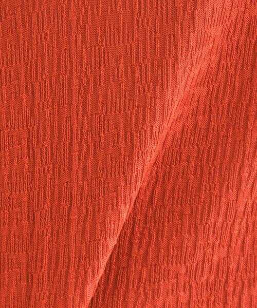 tk.TAKEO KIKUCHI（ティーケータケオキクチ）の「スキッパーニットポロシャツ（ポロシャツ・メンズ・ブラック/オフホワイト/レンガ/サックスブルー・02/03）」の17枚目の写真