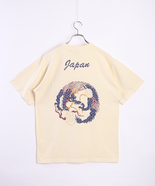 HOUSTON(ヒューストン)の「HOUSTON ヒューストン スーベニア 半袖 ポケットTシャツ 虎 龍 和柄(Tシャツ/カットソー・メンズ・ブラック/ナチュラル/ブラック系その他/ベージュ系その他・MEDIUM/LARGE/X-LARGE/XX-LARGE)」の11枚目の写真