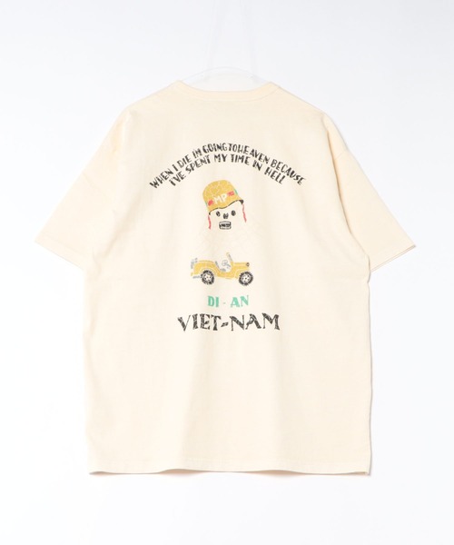 HOUSTON(ヒューストン)の「HOUSTON ヒューストン スーベニア 半袖 ポケットTシャツ 虎 龍 スカル 和柄(Tシャツ/カットソー・メンズ・ブラック/ナチュラル/ブラック系その他/ベージュ系その他/ベージュ系その他3/ブラック系その他2/ベージュ系その他2/ブラック系その他3・MEDIUM/LARGE/X-LARGE/XX-LARGE)」の14枚目の写真