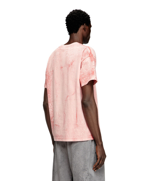 Tシャツ・カットソー DIESEL T-NORM-T6 T-SHIRT T-NORM-T6 T-shirt with flocked Diesel Denim Division logo