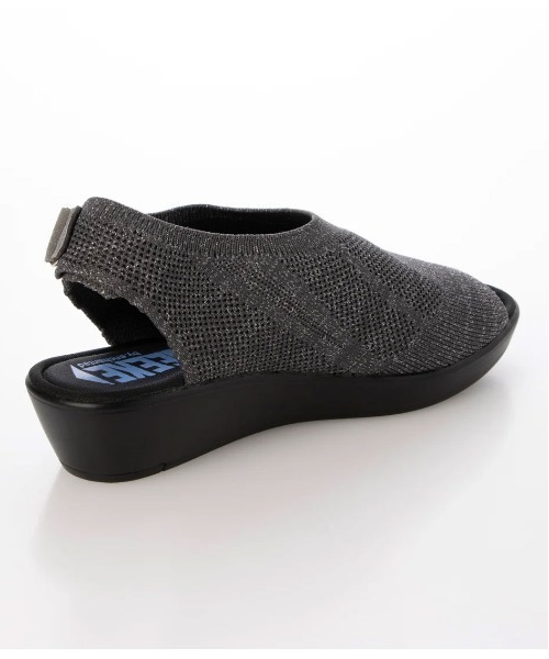 enchanted(エンチャンテッド)の「《SNEEKE》ニットカバーローウェッジサンダル(サンダル・レディース・ライトブラック/ダークグレー/ブラック・S/M/L/LL/3L)」の7枚目の写真