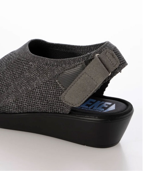 enchanted(エンチャンテッド)の「《SNEEKE》ニットカバーローウェッジサンダル(サンダル・レディース・ライトブラック/ダークグレー/ブラック・S/M/L/LL/3L)」の10枚目の写真