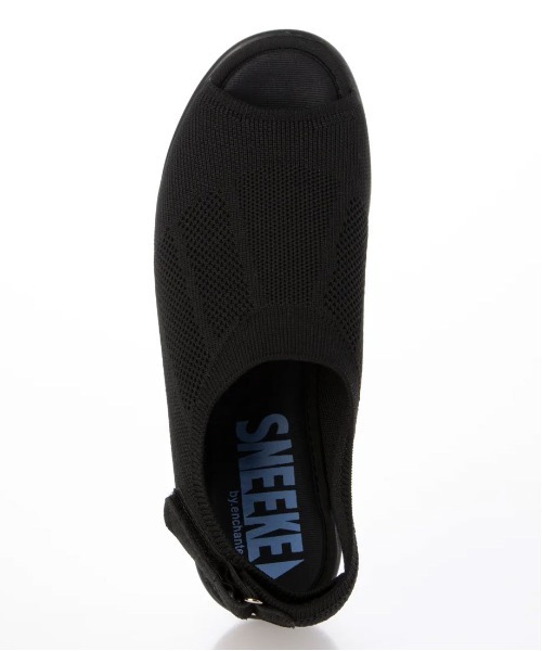 enchanted(エンチャンテッド)の「《SNEEKE》ニットカバーローウェッジサンダル(サンダル・レディース・ライトブラック/ダークグレー/ブラック・S/M/L/LL/3L)」の14枚目の写真