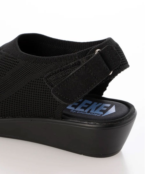 enchanted(エンチャンテッド)の「《SNEEKE》ニットカバーローウェッジサンダル(サンダル・レディース・ライトブラック/ダークグレー/ブラック・S/M/L/LL/3L)」の16枚目の写真