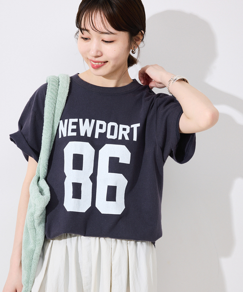 SLOBE IENA(スローブイエナ)の「GULF COAST/ガルフコースト SLOBE別注 グラフィックTEE1(Tシャツ/カットソー・レディース・レッド/ブラウン/ホワイト/ネイビー・FREE)」の3枚目の写真
