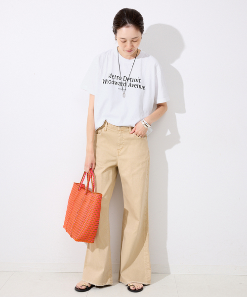 SLOBE IENA(スローブイエナ)の「GULF COAST/ガルフコースト SLOBE別注 グラフィックTEE1(Tシャツ/カットソー・レディース・レッド/ブラウン/ホワイト/ネイビー・FREE)」の5枚目の写真