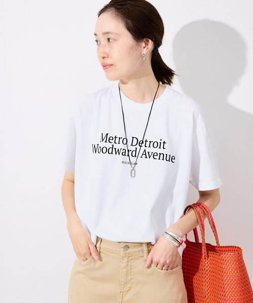 SLOBE IENA(スローブイエナ)の「GULF COAST/ガルフコースト SLOBE別注 グラフィックTEE1(Tシャツ/カットソー・レディース・レッド/ブラウン/ホワイト/ネイビー・FREE)」の9枚目の写真
