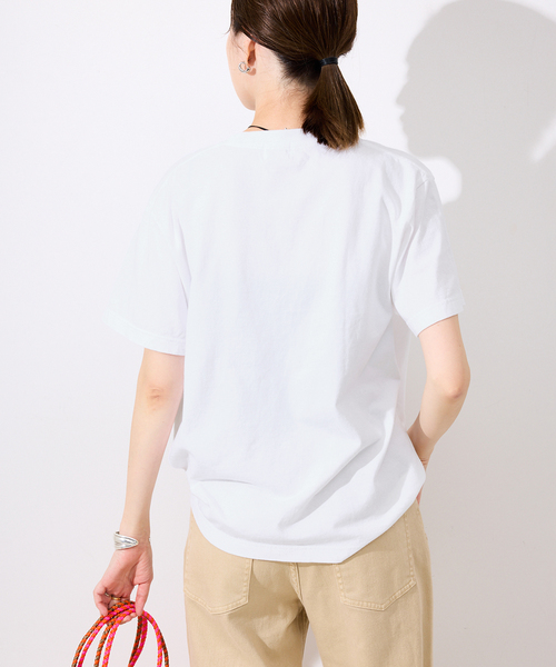 SLOBE IENA(スローブイエナ)の「GULF COAST/ガルフコースト SLOBE別注 グラフィックTEE1(Tシャツ/カットソー・レディース・レッド/ブラウン/ホワイト/ネイビー・FREE)」の11枚目の写真
