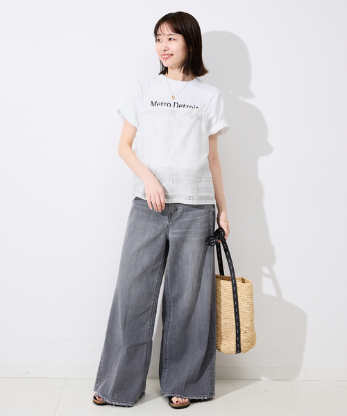 SLOBE IENA(スローブイエナ)の「GULF COAST/ガルフコースト SLOBE別注 グラフィックTEE1(Tシャツ/カットソー・レディース・レッド/ブラウン/ホワイト/ネイビー・FREE)」の13枚目の写真