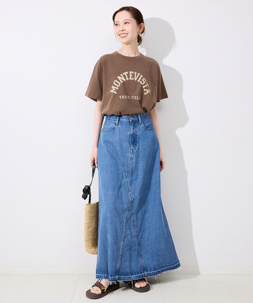 SLOBE IENA(スローブイエナ)の「GULF COAST/ガルフコースト SLOBE別注 グラフィックTEE1(Tシャツ/カットソー・レディース・レッド/ブラウン/ホワイト/ネイビー・FREE)」の16枚目の写真