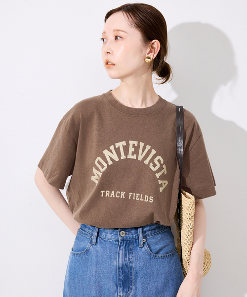 SLOBE IENA(スローブイエナ)の「GULF COAST/ガルフコースト SLOBE別注 グラフィックTEE1(Tシャツ/カットソー・レディース・レッド/ブラウン/ホワイト/ネイビー・FREE)」の20枚目の写真