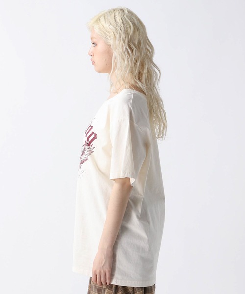 FOREVER 21(フォーエバー トゥエンティーワン)の「【2025SS】ピグメントオフショルBIGロゴT(Tシャツ/カットソー・レディース・ホワイト/ベージュ/グレー・FREE)」の10枚目の写真