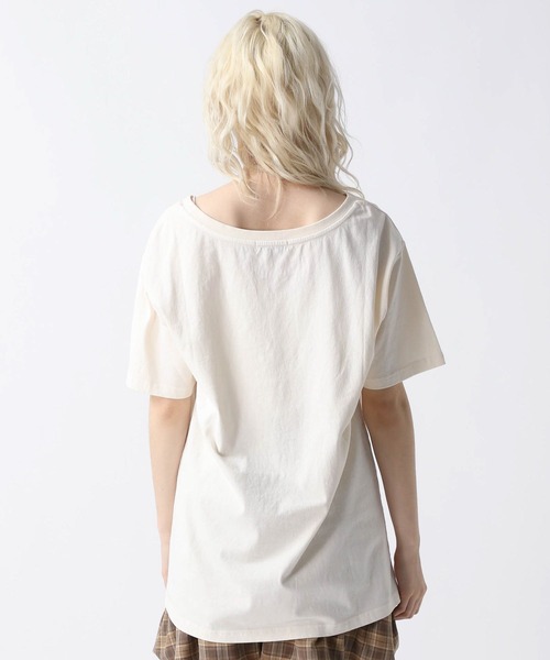 FOREVER 21(フォーエバー トゥエンティーワン)の「【2025SS】ピグメントオフショルBIGロゴT(Tシャツ/カットソー・レディース・ホワイト/ベージュ/グレー・FREE)」の11枚目の写真