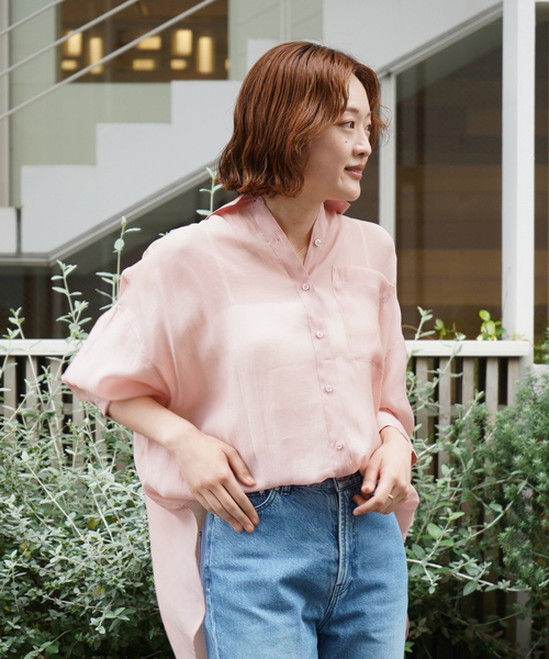 qualite / カリテ バックスリットブラウス qualite ブラウス シャツ バックスリットブラウス/オフィス