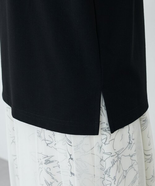 natural couture(ナチュラルクチュール)の「【sherbet line】接触冷感 フリルブラウスTシャツ(Tシャツ/カットソー・レディース・ミント/オフホワイト/ブルー/ブラウン/ブラック・FREE)」の11枚目の写真