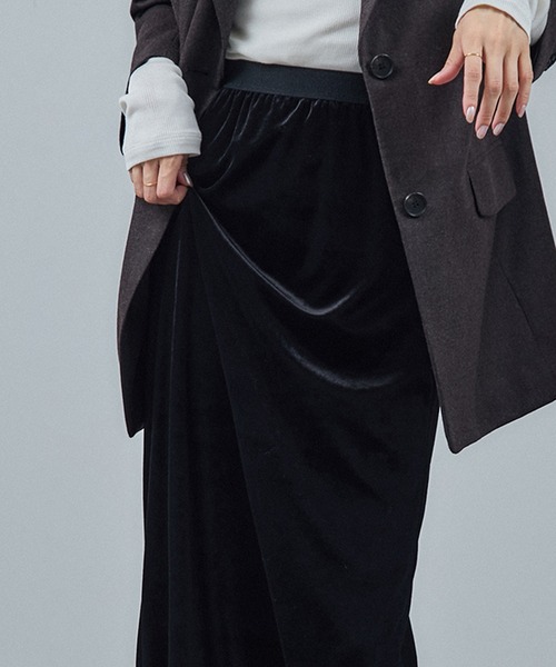 セール】トリアセベロアナロースカート / セットアップ対応（スカート