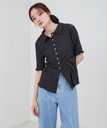 tシャツ ハーフボタン襟付きカットソー 長袖 スリムフィット カラーTシャツ レディース 襟付き」に該当するTシャツ/カットソーファッション通販 - ZOZOTOWN