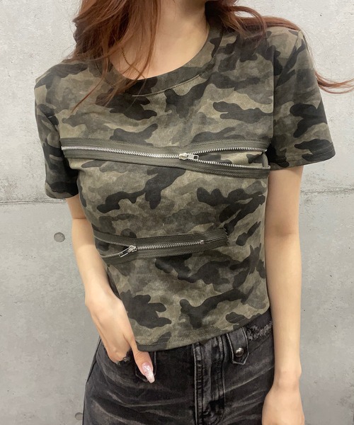 セール】迷彩ショートTシャツ カモフラージュ柄Tシャツ（Tシャツ
