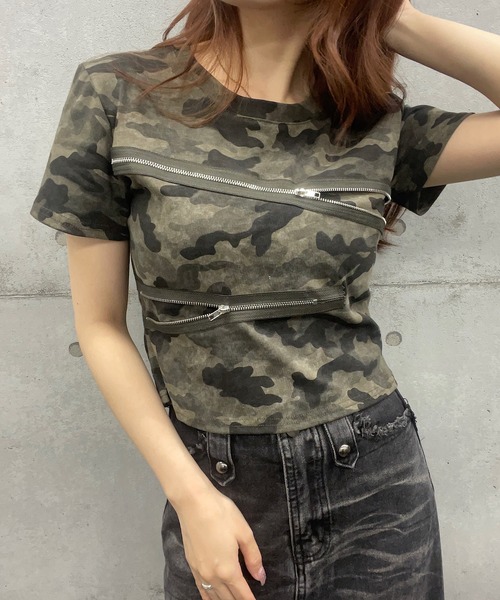 セール】迷彩ショートTシャツ カモフラージュ柄Tシャツ（Tシャツ