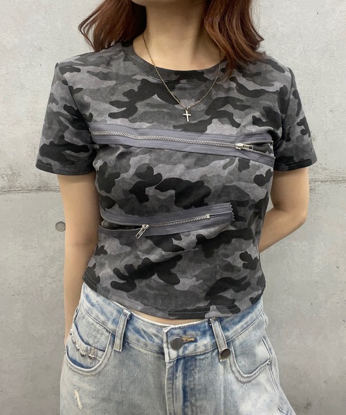 セール】迷彩ショートTシャツ カモフラージュ柄Tシャツ（Tシャツ