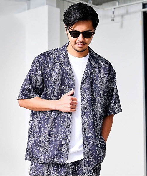 ROOT THREE（ルートスリー）の「『ROOT THREE/ルートスリー』総柄半袖シャツ（シャツ/ブラウス・メンズ・B/E/D/C/F/A・LL/L/M）」の2枚目の写真