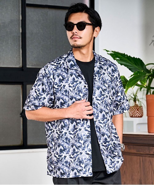 ROOT THREE（ルートスリー）の「『ROOT THREE/ルートスリー』総柄半袖シャツ（シャツ/ブラウス・メンズ・B/E/D/C/F/A・LL/L/M）」の3枚目の写真