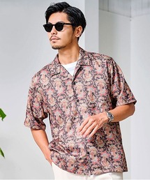 ROOT THREE（ルートスリー）の「『ROOT THREE/ルートスリー』総柄半袖シャツ（シャツ/ブラウス）」