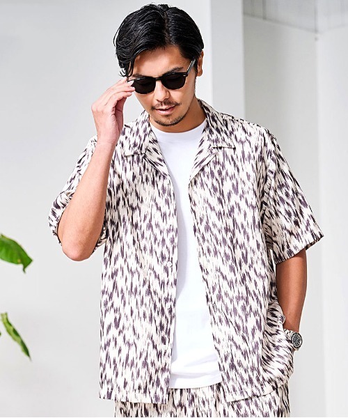 ROOT THREE（ルートスリー）の「『ROOT THREE/ルートスリー』総柄半袖シャツ（シャツ/ブラウス・メンズ・B/E/D/C/F/A・LL/L/M）」の6枚目の写真