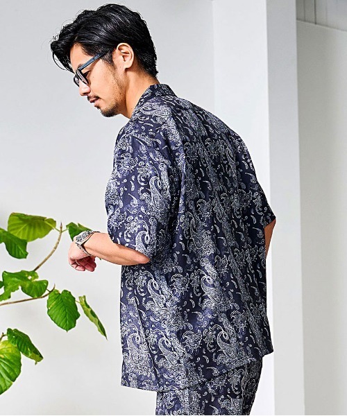 ROOT THREE（ルートスリー）の「『ROOT THREE/ルートスリー』総柄半袖シャツ（シャツ/ブラウス・メンズ・B/E/D/C/F/A・LL/L/M）」の7枚目の写真