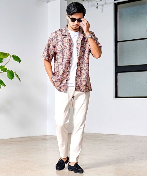 ROOT THREE（ルートスリー）の「『ROOT THREE/ルートスリー』総柄半袖シャツ（シャツ/ブラウス・メンズ・B/E/D/C/F/A・LL/L/M）」の21枚目の写真