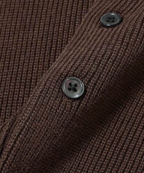 B:MING by BEAMS（ビーミングバイビームス）の「12ゲージ 片畦 ニット ポロ（ユニセックス）（ニット/セーター・メンズ・ブラウン/ブラック・S/XL/L/M）」の7枚目の写真
