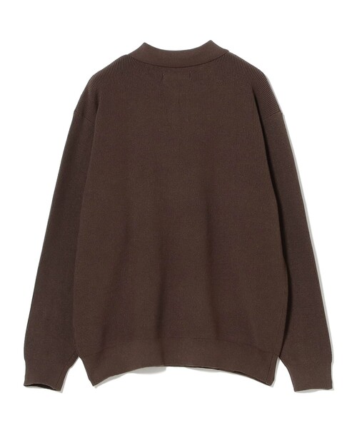 B:MING by BEAMS（ビーミングバイビームス）の「12ゲージ 片畦 ニット ポロ（ユニセックス）（ニット/セーター・メンズ・ブラウン/ブラック・S/XL/L/M）」の11枚目の写真